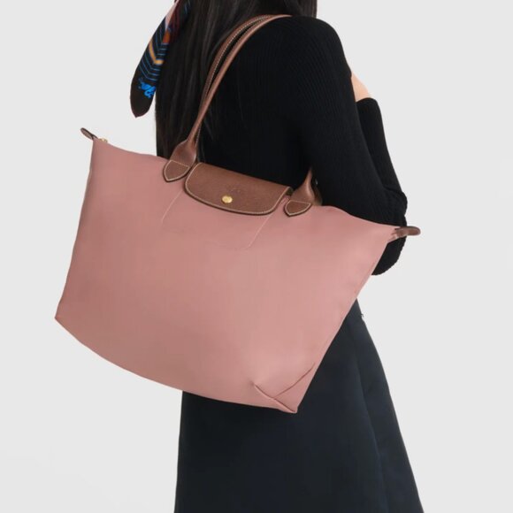 Longchamp - Large Le Pliage Tote (Pink Tea) - Picture 2 of 4